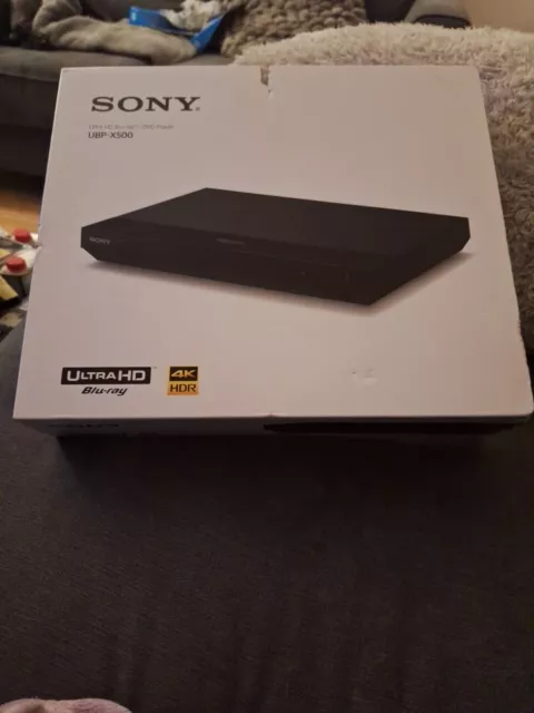 Sony UBP-X500 4K Blu-ray Player - Black  Slight Dent On Box