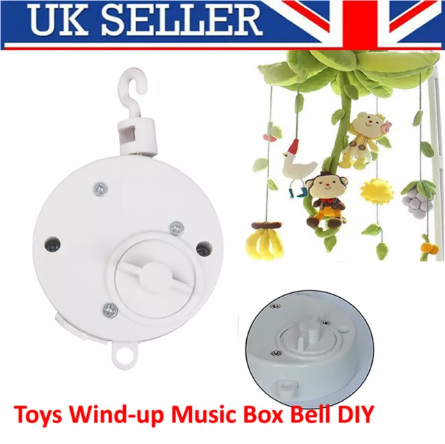 DIY Rotary Baby Cot Mobile Crib Bed Wind-up Music Box Infant Bell Hanger Toys UK