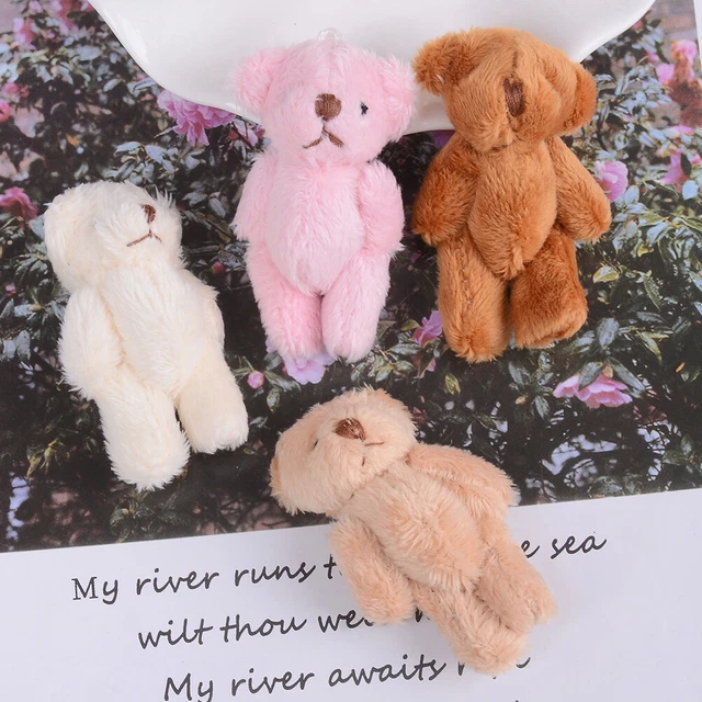 Mini 6 cm fluffy bear plush stuffed baby toy doll for kids candy box gifts tBAU