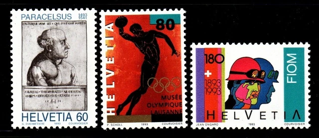 Schweiz Satz MiNr. 1493-1495 von 1993 Postfrisch N 0756