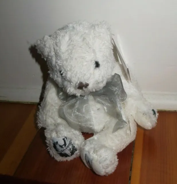 Global Angels Hard Rock Plush Limited Edition Herrington Teddy Bear white / tags