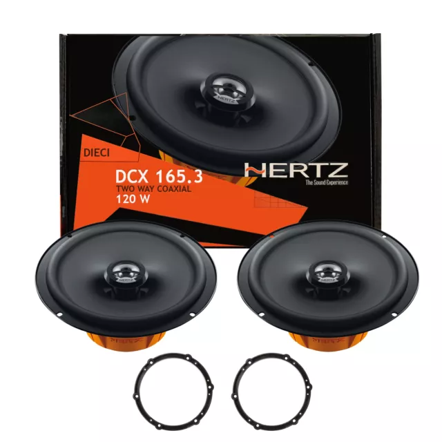 Hertz DCX165.3 Set Enceintes Haut-Parleurs Avant = Arrière Pour Peugeot RCZ 10>