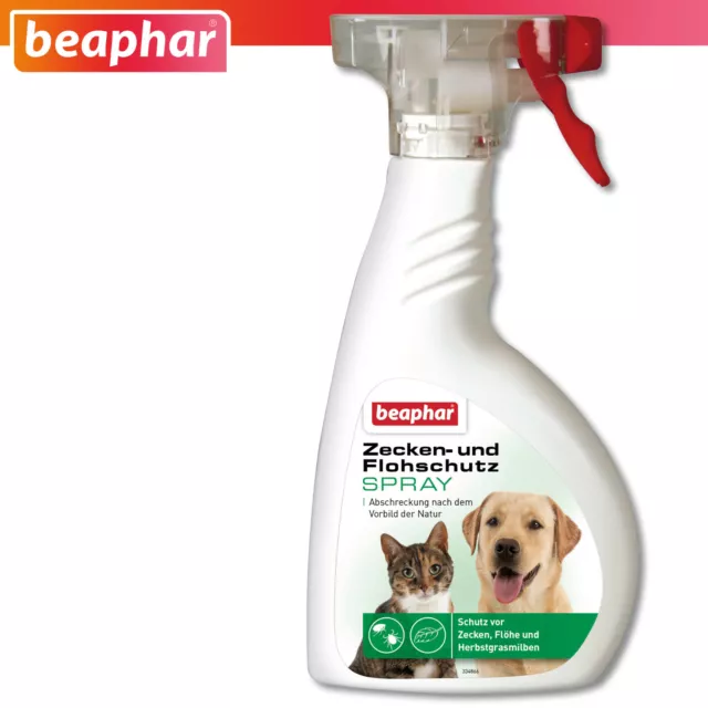 Beaphar 400 ML Ixodes Et Protection Anti-puce Spray pour Chiens et Chats