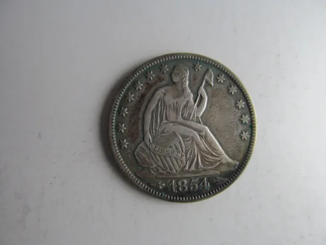 1854-O Seated Liberty Half Dollar -- AMAZING HIGH GRADE VINTAGE COIN!