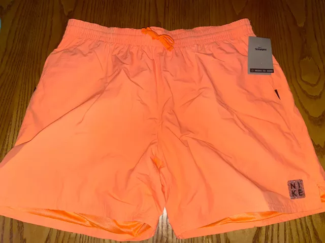 Nike Mens Essential Lap 7" Volley Swim Trunks Atomic Orange Size Xxl