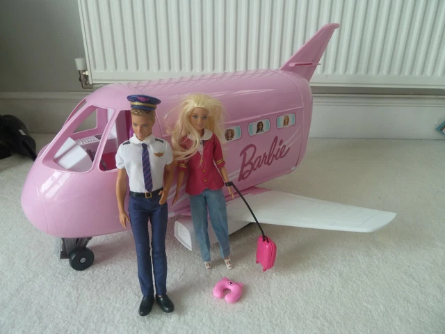 Mattel Barbie Pink Passport Glamour Vacation Jet Airplane Plane