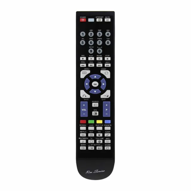 RM-Series  Replacement Remote Control for Sense 5126C TV/DVD Combi