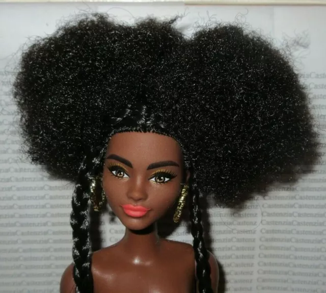 Barbie Extra Nude Model 1 Afro Puffs Aa Daisy Articulated Doll Braids