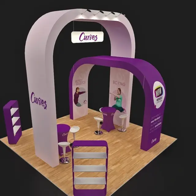 20 X 20 Big Arch Trade Show Booth 2 -16ft tall
