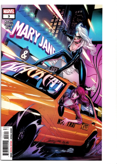 Mary Jane & Black Cat #3 J Scott Campbell Cover A Marvel Comic 1st Print 2023 NM