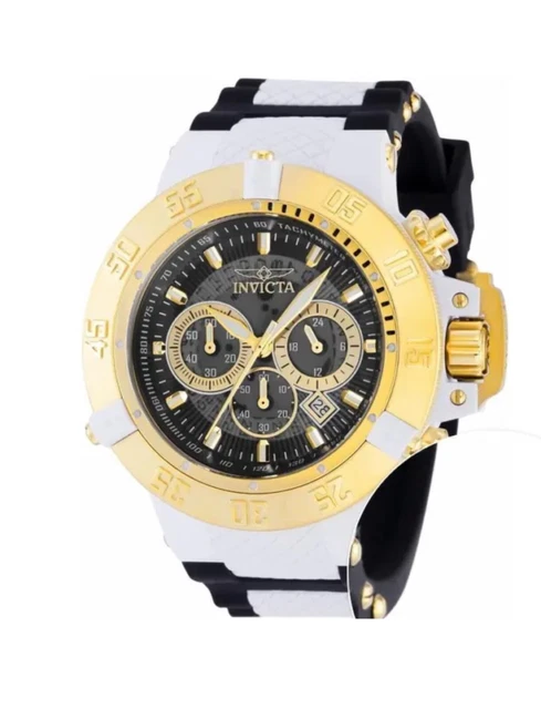 Invicta Men's Watch Subaqua Noma III White/Black Band Chronograph