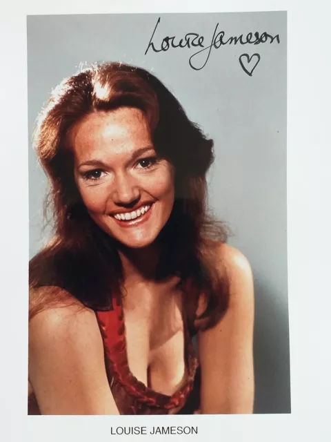 LOUISE JAMESON Signed photo 10x8 DR WHO