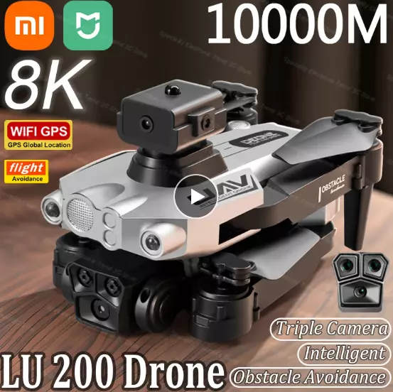 Xiaomi-MIJIA LU200 Drone, 8K, GPS, Triple Camera, HD Aerial Photography, WIFI