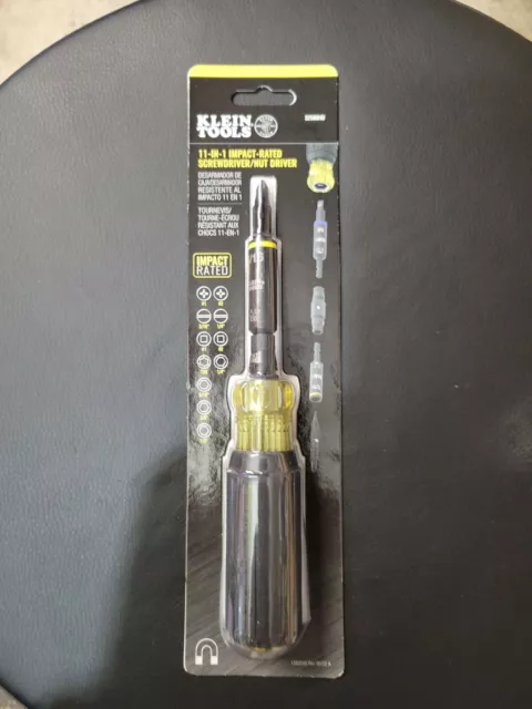Klein Tools 32500HD Impact Rated Multi-Bit Screwdriver / Nut Driver, 11-in-1