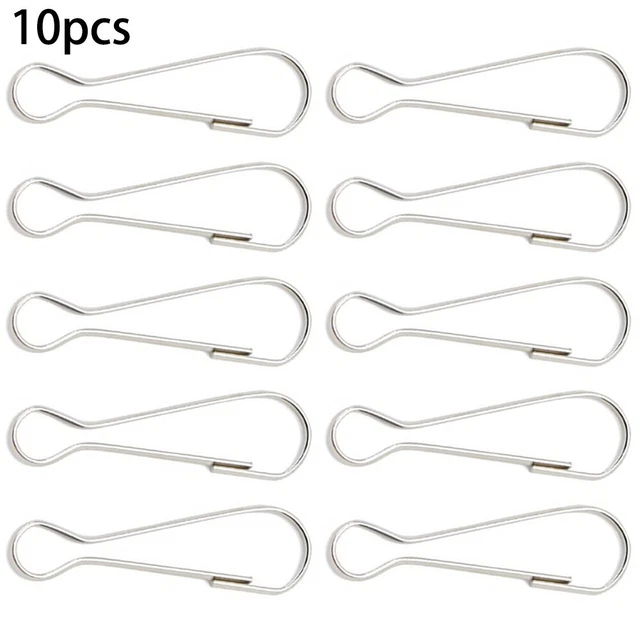 4x Fahnenmast Clips Aus Edelstahl - Wetterfeste Flaggenhalter Für Boot, Garten Und Camping