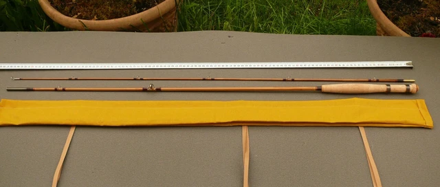 Canne à Mouche Bambou Refendu – 184cm, 4#, 2 Scions + 1 (Pezon & Michel Blank)