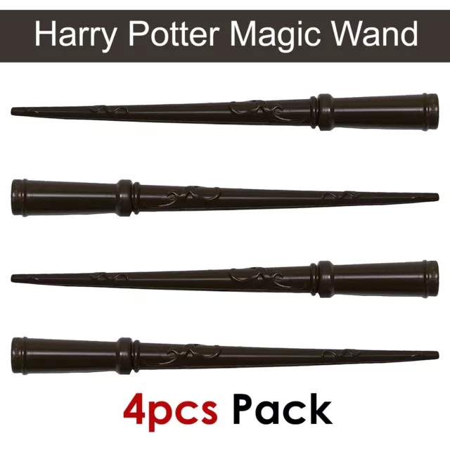 Harry Potter Halloween Cosplay Disfraz Fiesta Magia Mago Varita Paquete De 4 2