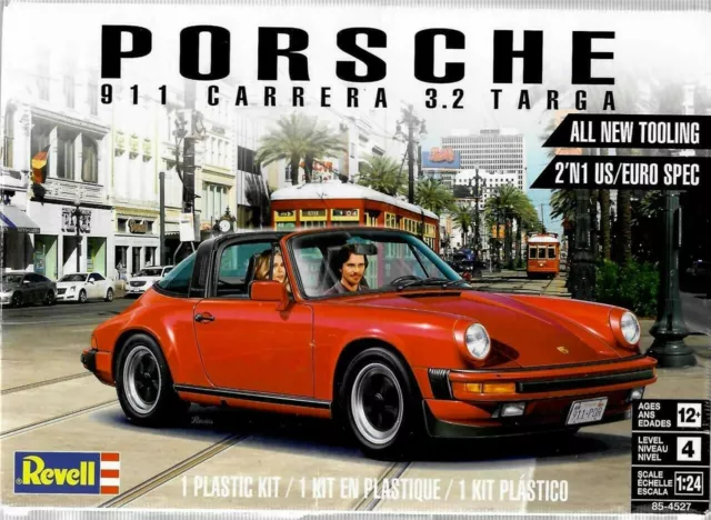 Revell Porsche 911 Carrera 3.2 Targa 1:24 4527 Modèle Plastique Kit