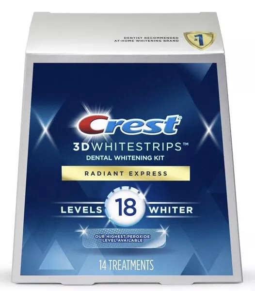Crest 3D Whitestrips *Radiant Express* 28 Strips 14 Treatments Exp 11/25+
