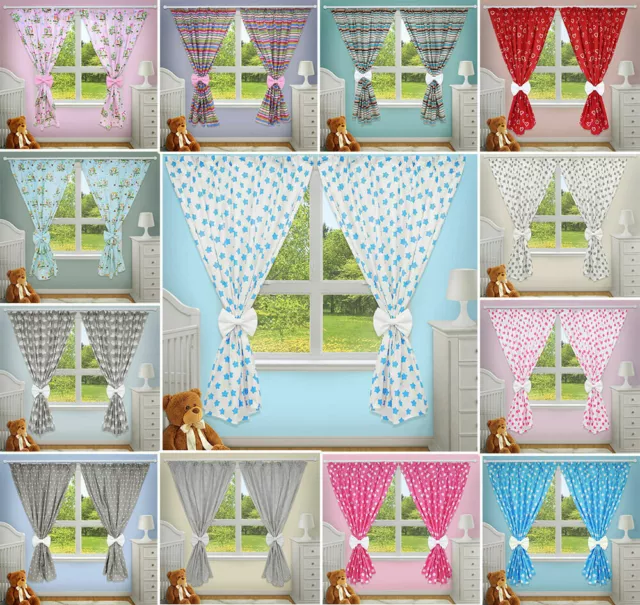 Luxury Decorative Curtains Baby Child Bedroom Nursery Window Pincer Clips 22 99 Picclick Uk