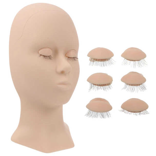 Kopfform Aus Silikon Schaufensterpuppenkopf Mit Wimpern Modell Kopfmodell