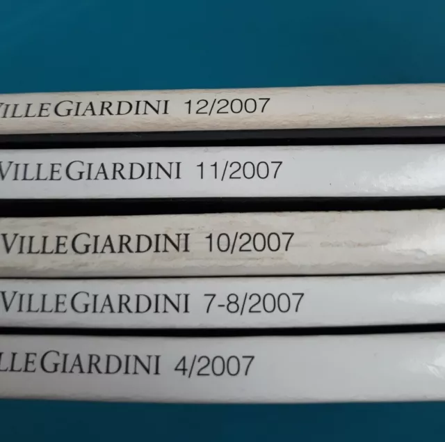 VILLE GIARDINI 2004 3 pz- 2007 5 pz - Rivista lotto 8 pz 3