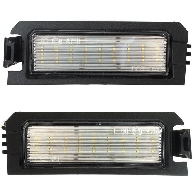 Luci Targa Auto A LED 12V SMD Lampada Bianca Per Megane 2 3 Clio Laguna 2 Set Di 2 Luci Targa A Led Per Auto Twingocliomeganelagane 81136488 - Foto 8