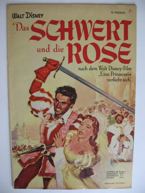 Micky Maus Sonderheft "Das Schwert und die Rose", original, Ehapa, Zustand 2