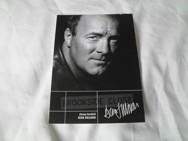 DEAN SULLIVAN - autographed cast card photo signed by Dean Sullivan BROOKSIDE,