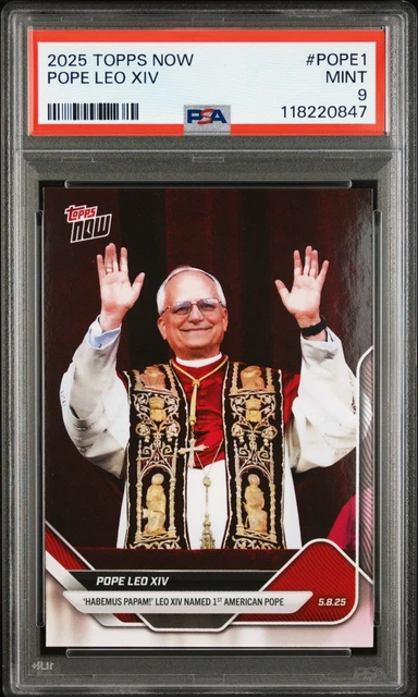 2025 TOPPS NOW Pope Leo XIV - Card #POPE-1 - 1st American Pope - SEALED