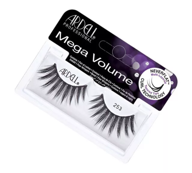 Ardell Mega Volume 253 Falsche Wimpern Schwarz Black