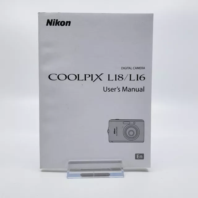 Nikon Digital Camera Coolpix L18 / L16 User's Manual ONLY Instruction Guide