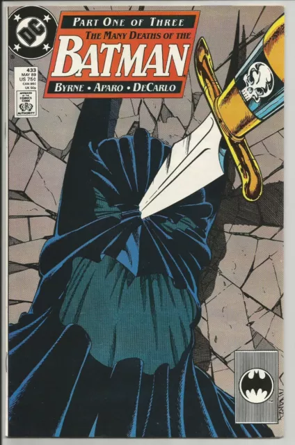 Batman #433 DC Comics Many Deaths of Pt1