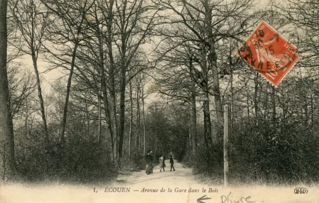 *34211 cpa Ecouen - avenue de la Gare dans le Bois