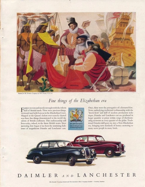 Magazine Ad - 1953 - Daimler & Lancaster Automobiles