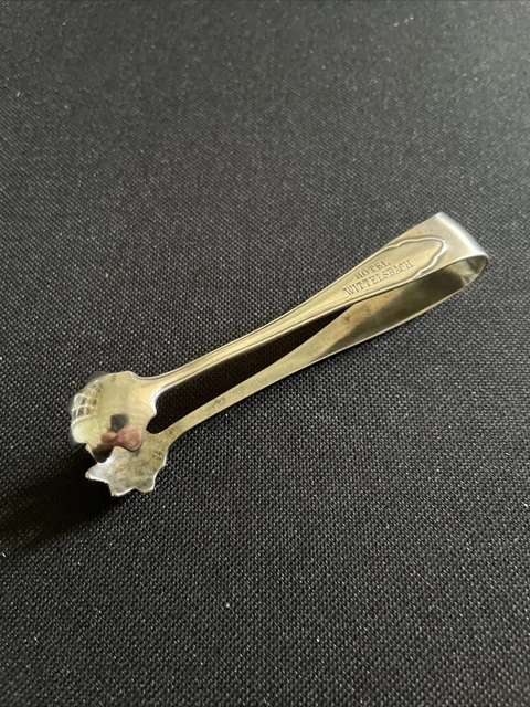 Antique Silver Plated Sugar Tongs Hotel Wittelsbach