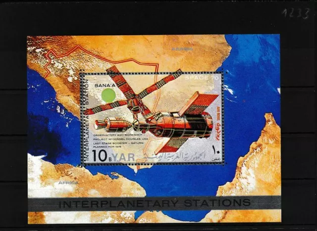 Yemen del Nord (Arab Repubblica.) Block 135 (completa edizione) MNH Doppelzähnun