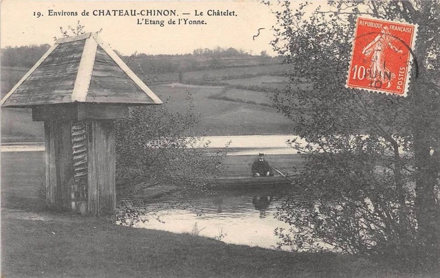 Cpa 58 Env. Chateau Chinon Le Chatelet Etang De L'yonne