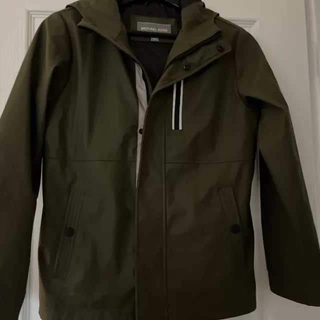 🌺BOYS GREEN MICHAEL kors jacket age 7 used good condition 🌺 £ -  PicClick UK