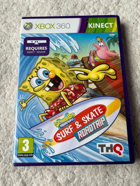 Jeu Xbox 360 Bob L'éponge : Surf & Skate Roadtrip - Neuf Sous Blister - Jeu D'action-aventure