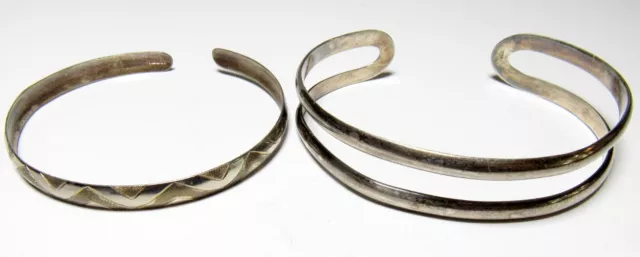 2 Vintage Sterling Silver Bracelets, FREE Shipping!