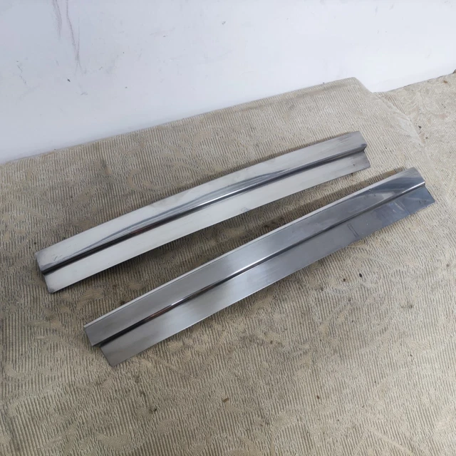NOS PAIR GENUINE FORD CORTINA MkIII Mk3 TC TD CHROME Door Pillar Trims