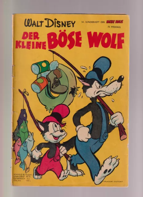 Micky Maus Sonderheft 1954 Nr. 14 guter Zustand - Der kleine böse Wolf