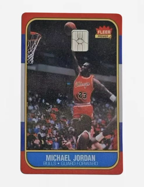 1986-87 Fleer Michael Jordan Rookie Credit Card Skin Decal 🐐