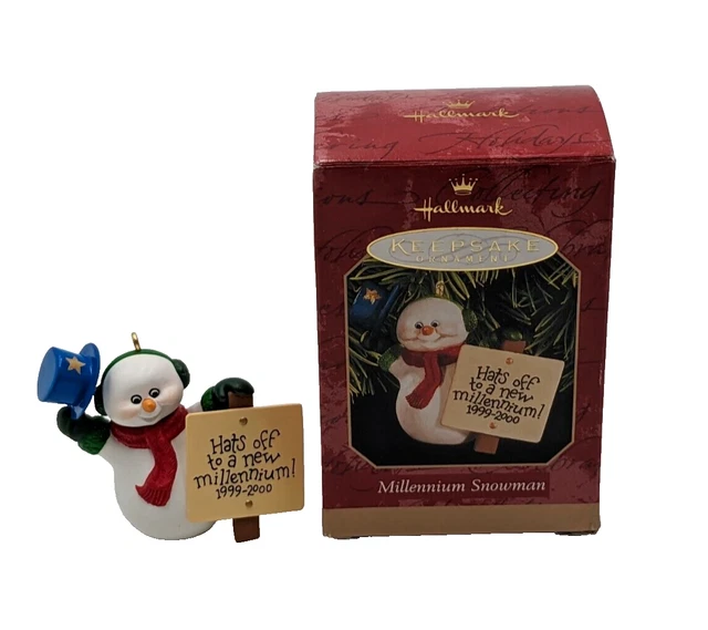 Hallmark Keepsake Ornament Millennium Snowman 1999