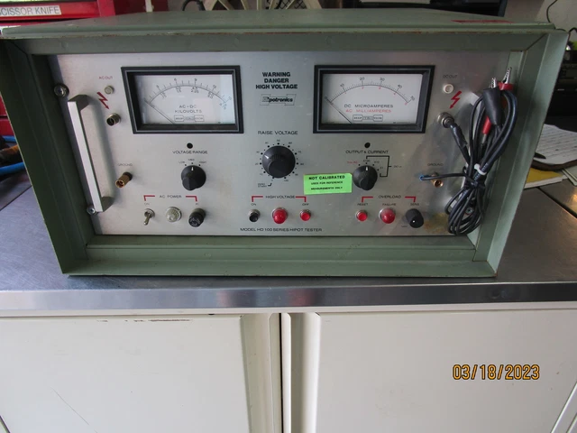 Hipotronics HD115 HIPOT Insulation Tester Model HD100 Series Hipotronics HD115 HIPOT Insulation Tester Model HD100 Series