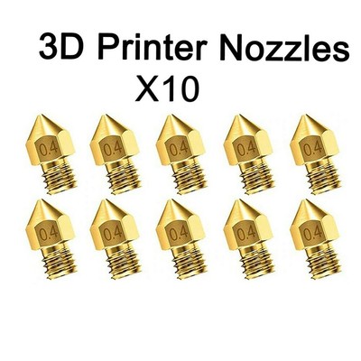 Per STAMPANTE 3D 0.4mm ugello estrusore MK8 per creality Ender 3 PRO CR-10R Anet 