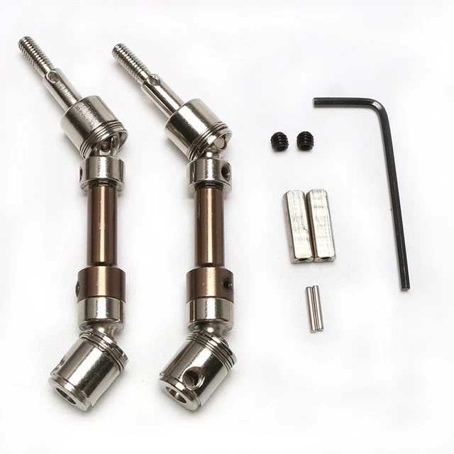 KIMISS Eje De Transmisión Central Trasero De Metal Plateado Para Wltoys 12428/12423 Y FY-01 A FY-05 – Pieza De Repuesto RC Sólida Y Duradera, Fácil De Instalar