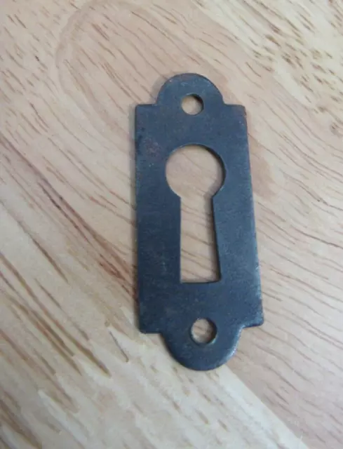 Vintage Mission Solid Brass Key Hole Plate Cover Escutcheon