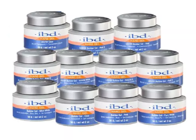 IBD - NAIL HARD BUILDER GEL 2oz / GLUE - French Xtreme / LED-UV - Choose Yours